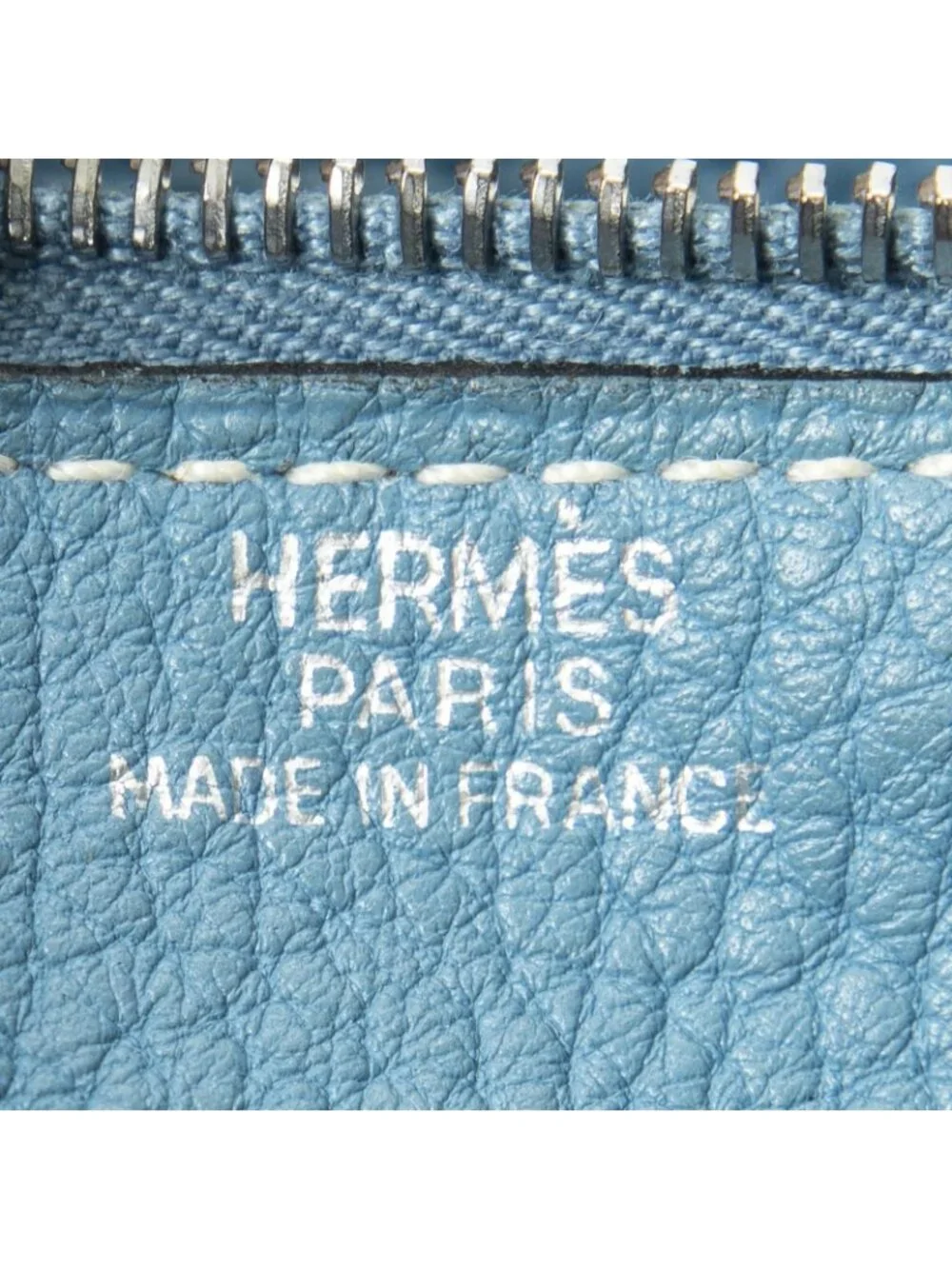 Hermes Dogon Duo Wallet Blue Nstogo Leather